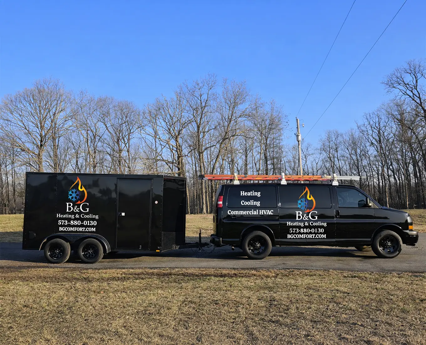 B&G Heating & Cooling AI-Generated Van