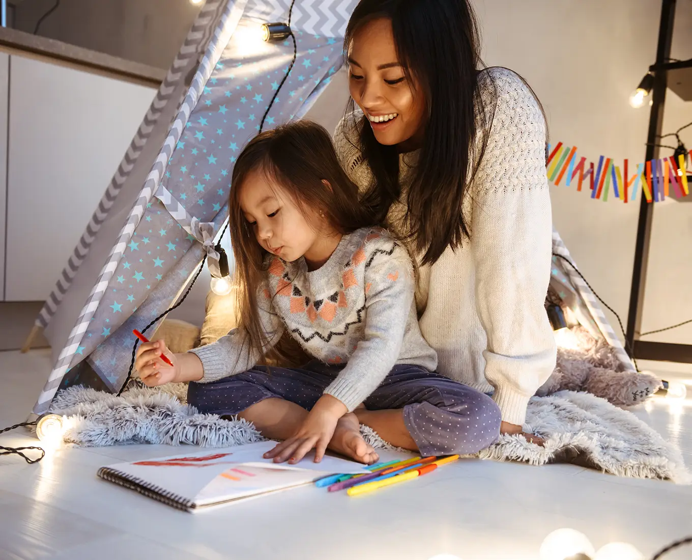 Family enjoying warm indoor comfort after professional furnace installation in Farmington, MO.