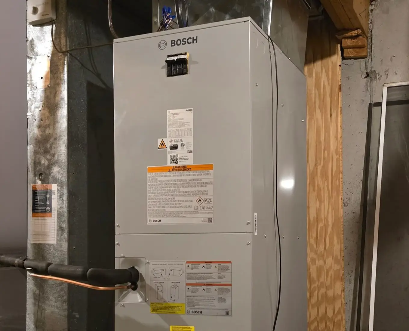Professional furnace replacement and installation service in Farmington, MO basement home.