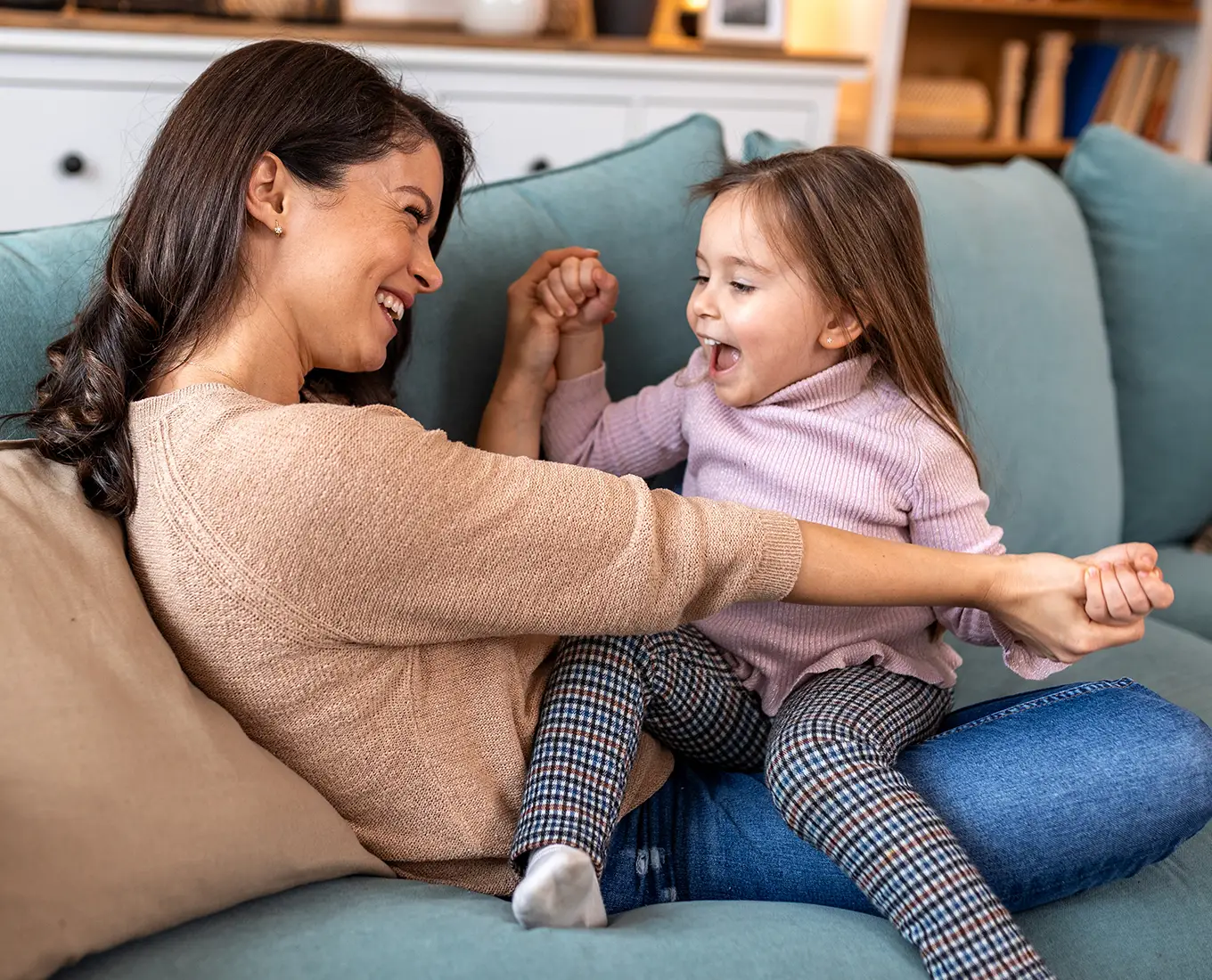 Family enjoying warm home comfort after furnace maintenance service in Farmington, MO.